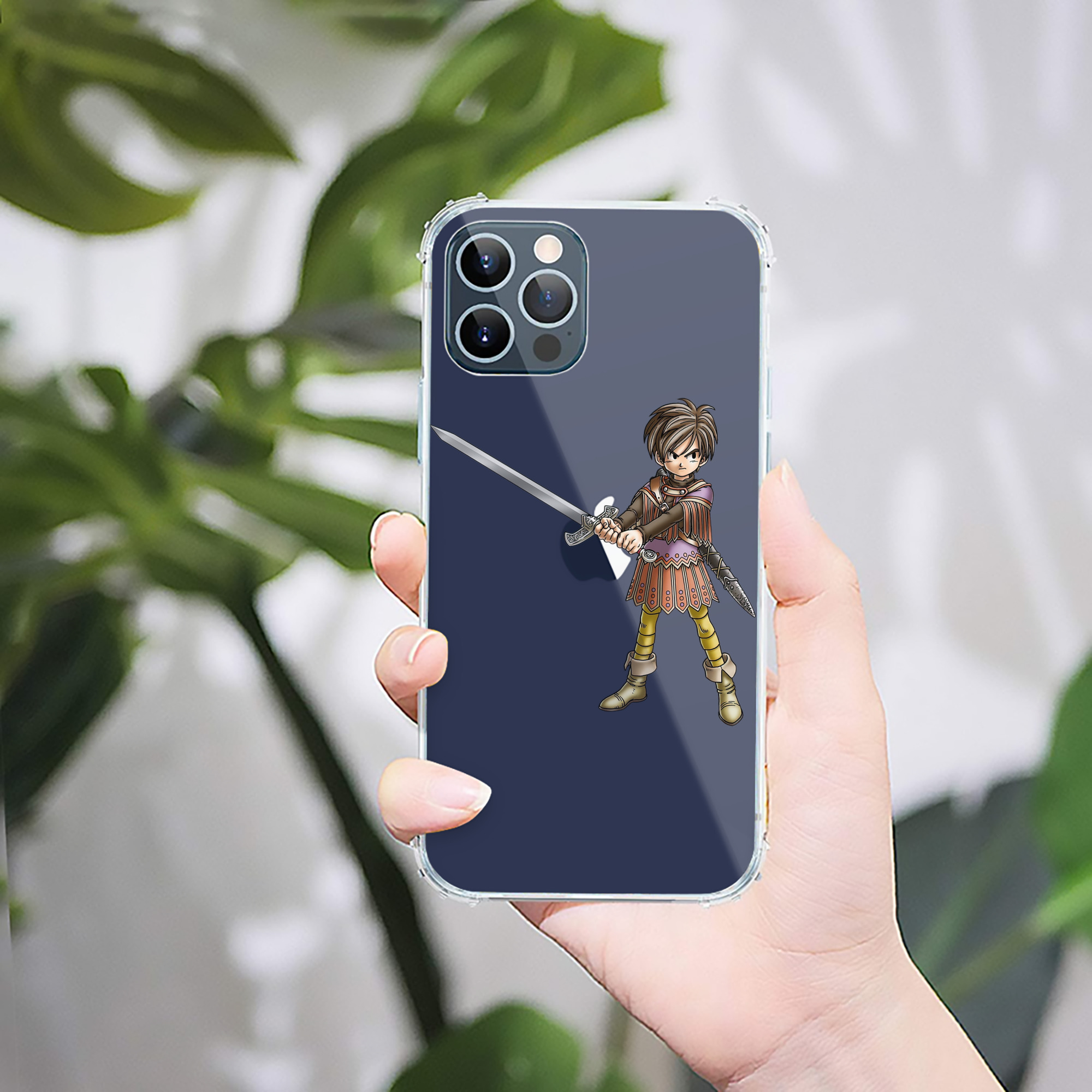 （画像用） ドラゴンクエスト Doragon Kuesuto Dragon Quest 【iPhone 12シリーズ対応】透明スマホケース（クリアソフトケース）